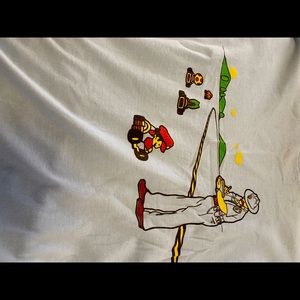 Large super Mario t shirt in blue